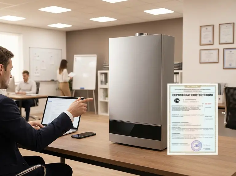 Сертификат на газовую колонку